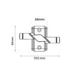SQIEK 551 window outline with dimensions
