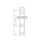 JOVI 630 Half-Handle outline with Dimensions