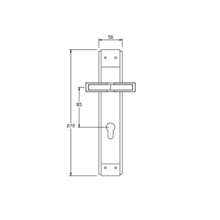 JOVI 630 Half-Handle outline with Dimensions