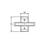 JOVI 630 Window Handle dimensions