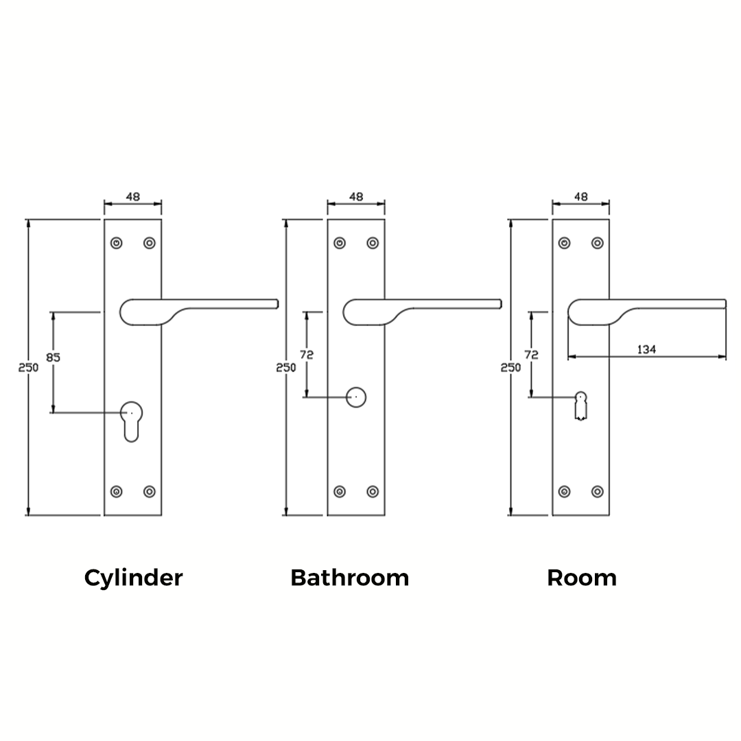 502-Backplate TIDLO 502 Backplate Outline with dimensions