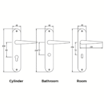 TIDLO 504 Backplate Outline with dimensions
