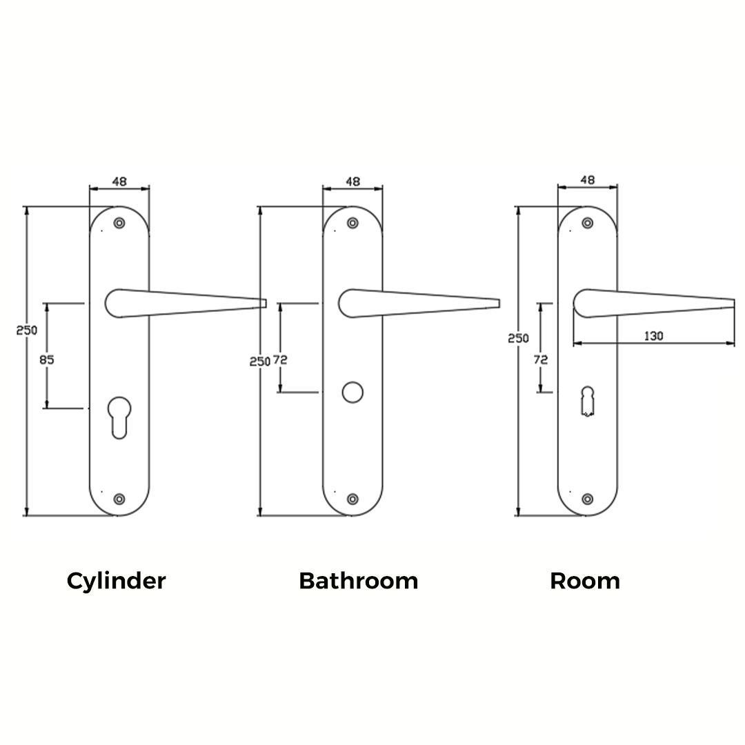 504-Bakcplate TIDLO 504 Backplate Outline with dimensions