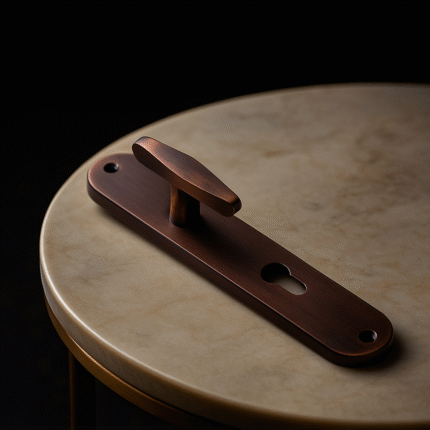 TIDLO 504 Half Handle red oxide placed on a circular marble surface