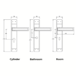 JOVI 630 Backplate Outline with dimensions