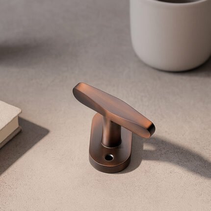 TIDLO 504 red oxide window handle placed on a table