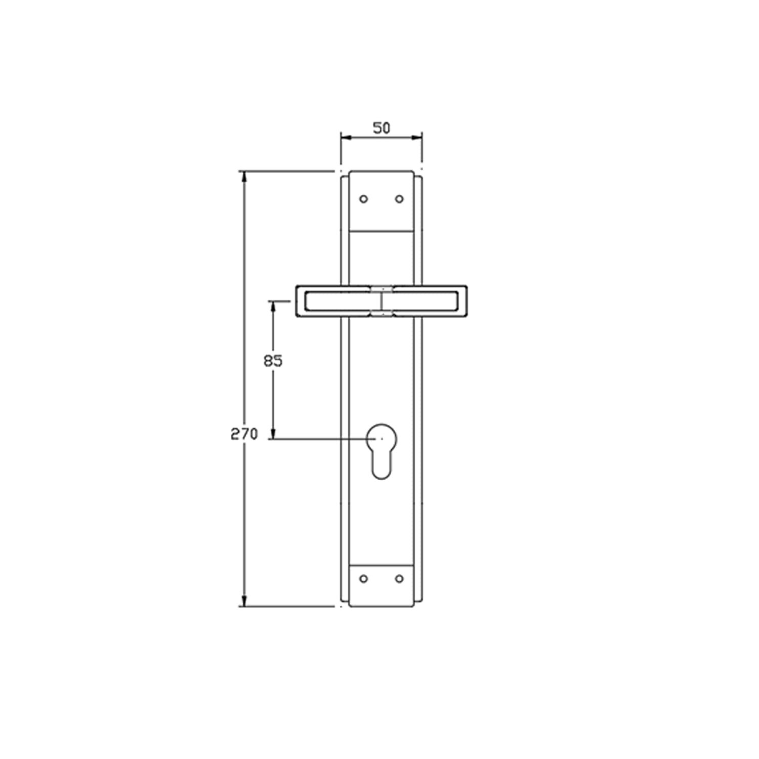 JOVI 630 Half-Handle outline with Dimensions